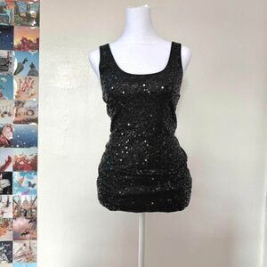 Sequin Express Tank Top